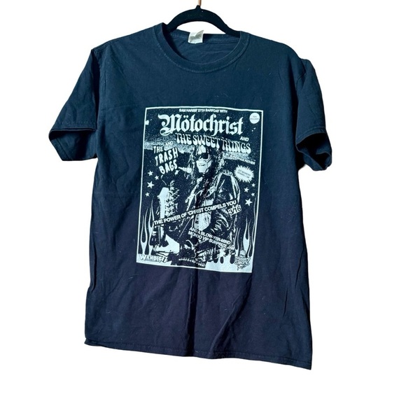 Fruit of the Loom Other - Fruit of the Loom Black Graphic Motochrist Band Men’s TShirt